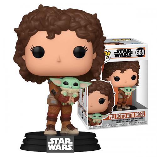 Funko POP! SW The Mandalorian: Peli Motto w/Grogu (665)