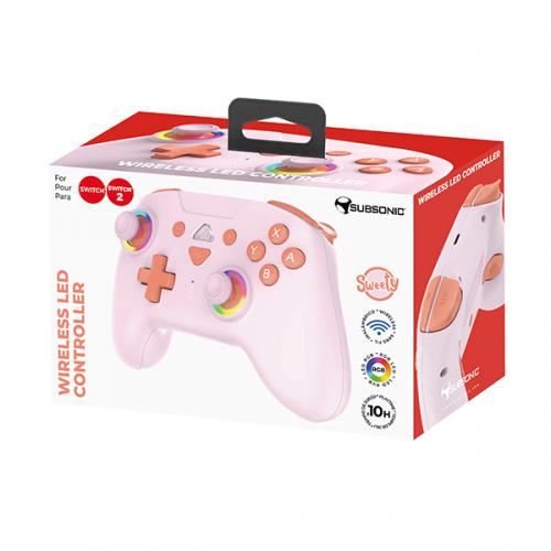 Pro Controller Subsonic Wireless Led Sweety Pink