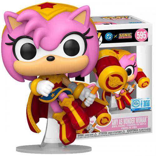 Funko POP! Justice L Sonic: Amy Rose Wonder Woman (595) EXM