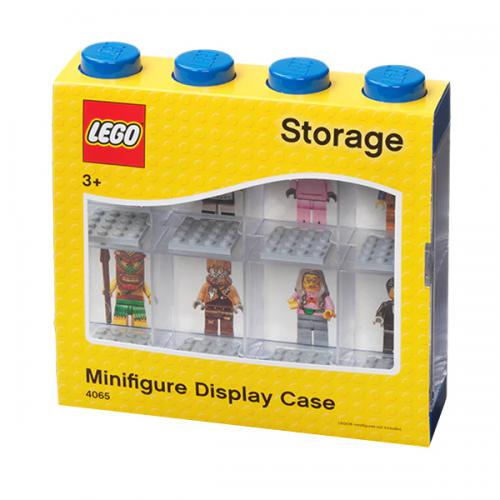 LEGO Minifigure Display Case 8 Blue: Bright Blue 023