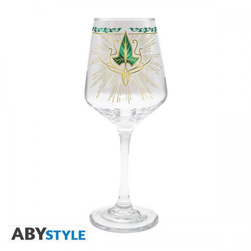 Lord of the Rings Stemmed Glass 350ml: Lorien Leaf