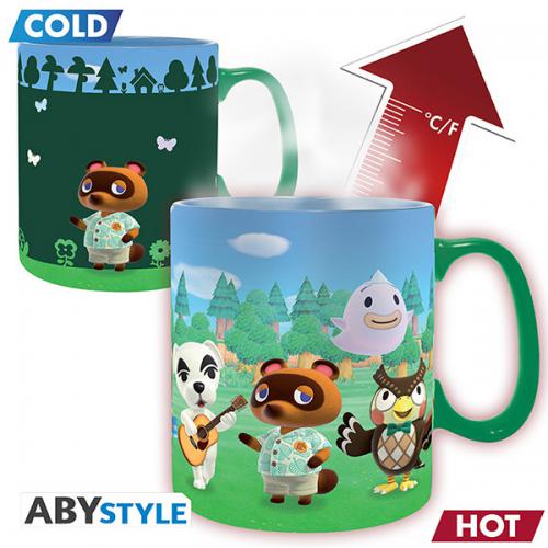 Animal Crossing Tazza 460ml Heat Change: Island Welcome