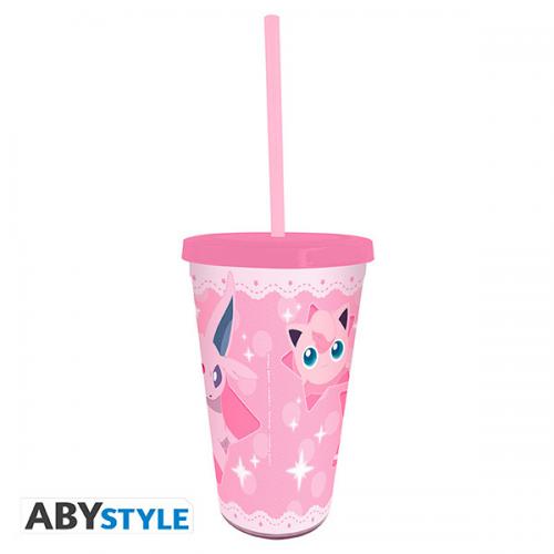 Pokemon Tumbler w/straw 470ml: Mentali & Friends