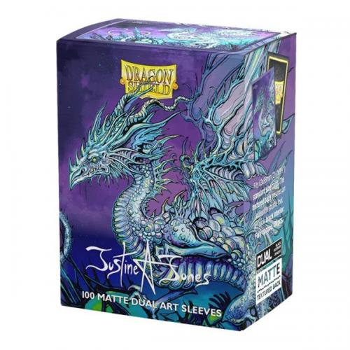 100 Buste ST Matte Dual Sleeves The Justhera Dragon Shield