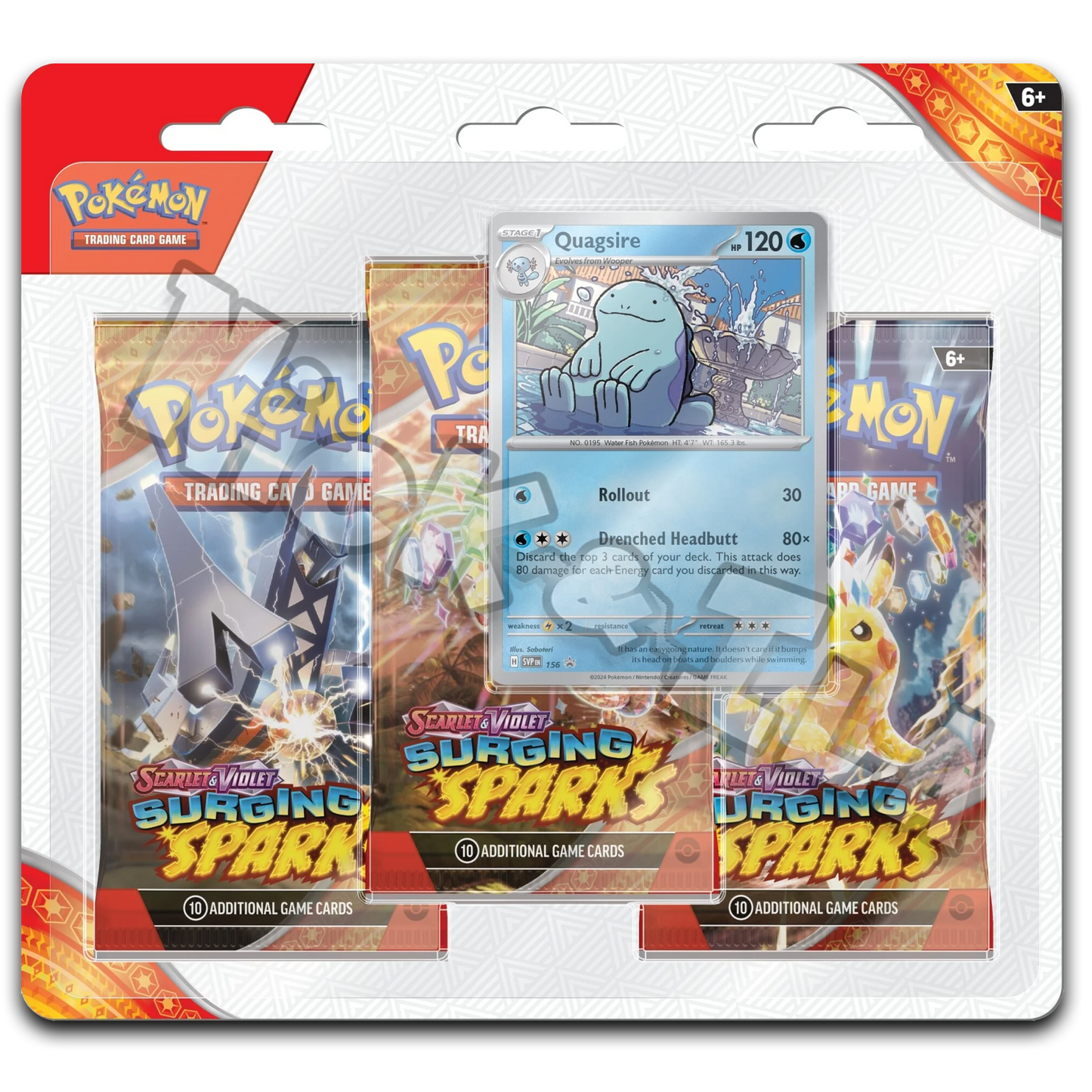 Pokemon Bister: 3 Bustine + 1 Card Scintille Folgoranti - Quagsire Artwork (ITA🇮🇹)