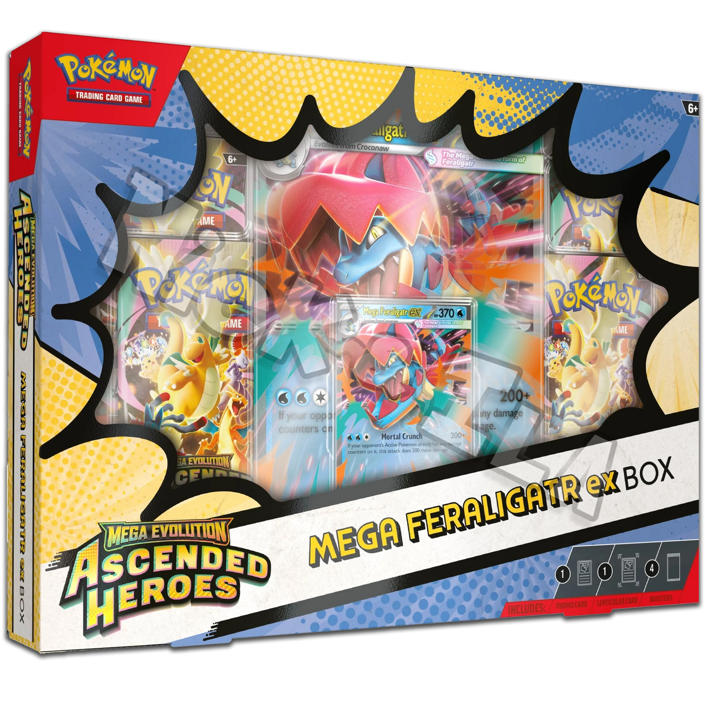Pokemon: Collezione Ascesa Eroica - MEGA FERALIGATR EX (ITA🇮🇹)