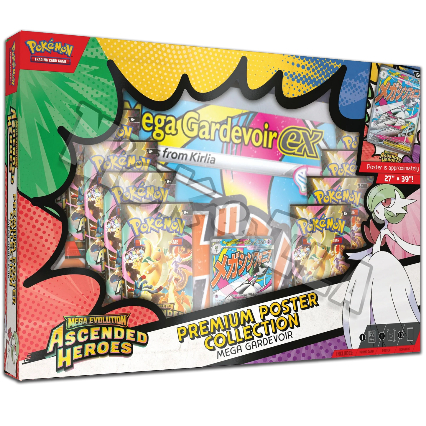 Pokemon: Collezione CON POSTER premium - Ascesa Eroica - MEGA GARDEVOIR EX (ITA🇮🇹)