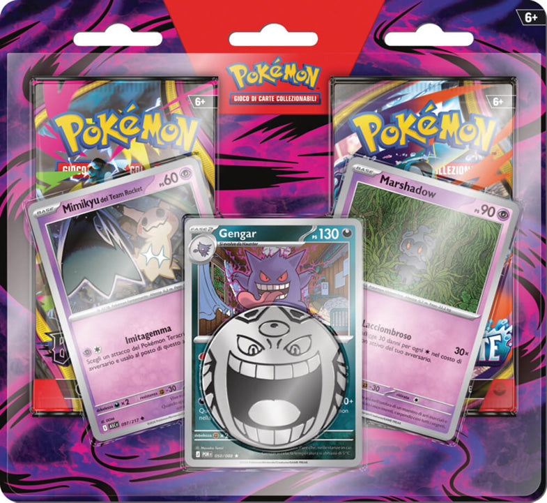 Pokemon: Blister 2 bustine - Gengar - Marshadow e Mimikyu (ITA🇮🇹)