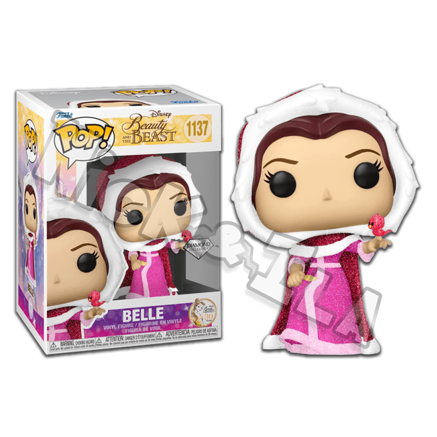 Funko POP! Disney La Bella e la Bestia: Winter Belle (1137) - Exclusive - Diamond Glitter💎