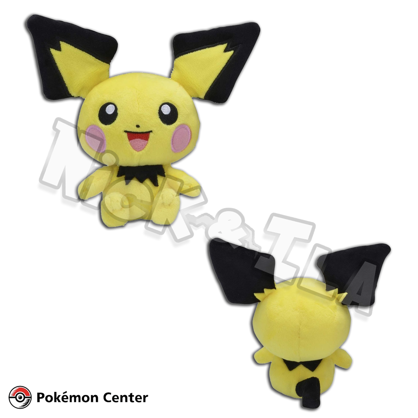 Pokémon Center: PICHU ⚡ - Sitting Cuties peluche