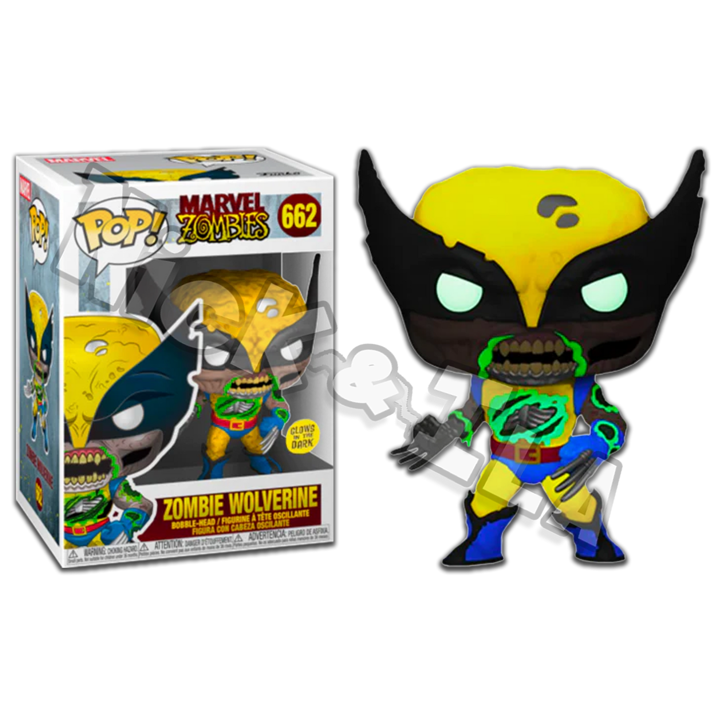 Funko POP! Marvel Zombies: Zombie Wolverine (662) - Funko Exclusive - Glow in the Dark