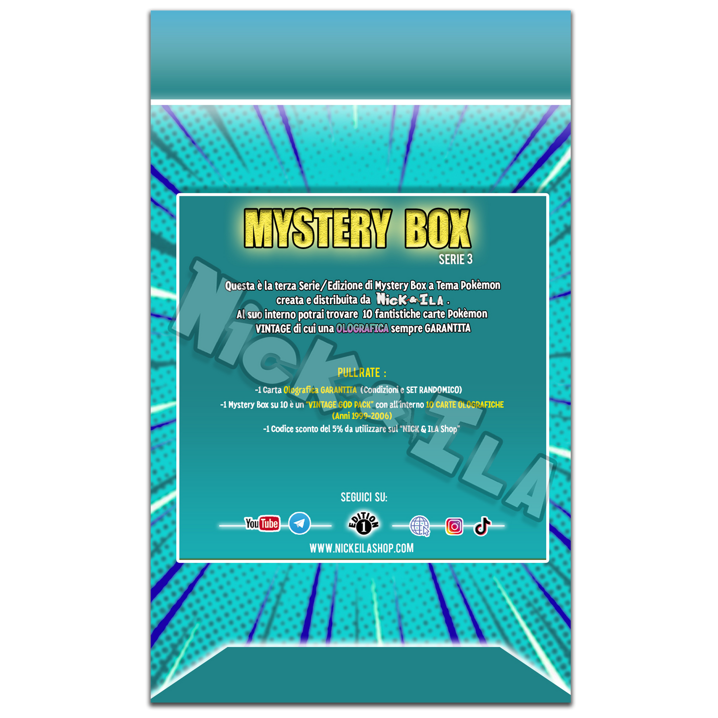 ⌛MYSTERY BOX Pokèmon (Serie 3) Nick & Ila ⏳