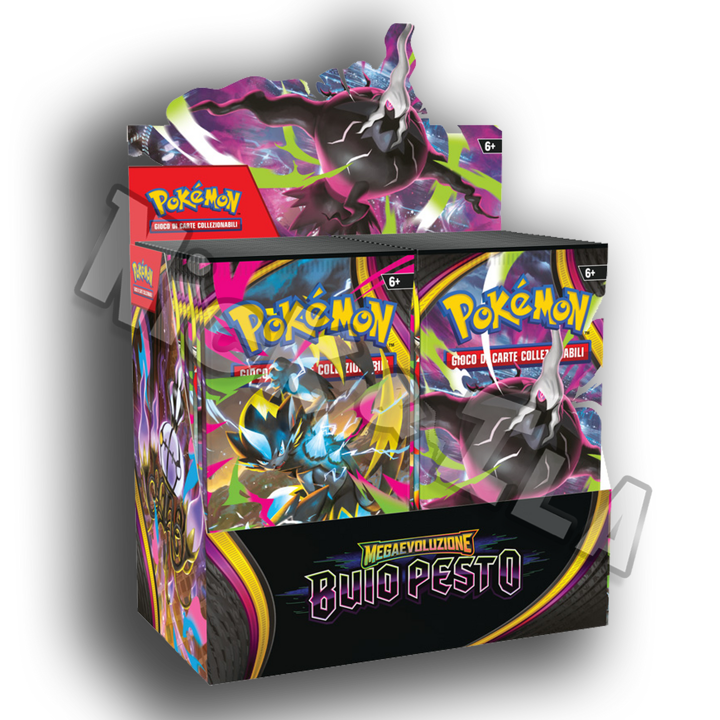 Pokemon: Box 36 Bustine - Megaevoluzioni - BUIO PESTO (ITA🇮🇹)