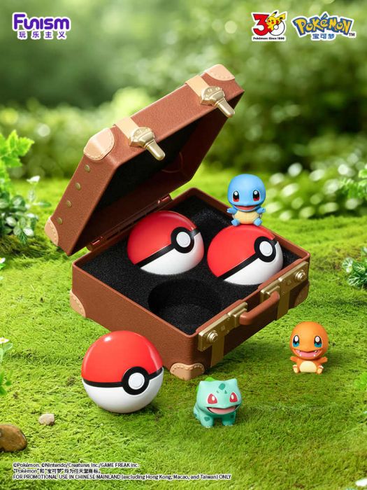 Figures: Pokemon FUNISM 30TH ANNIVERSARY Advenure Series Initial Partners - Blind Box