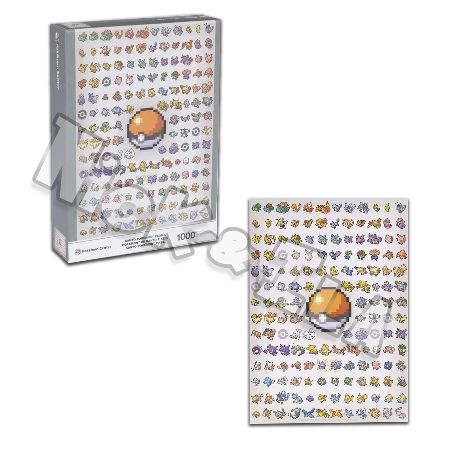 Puzzle Pokemon Center: Kanto Pokemon pixels 1000pz