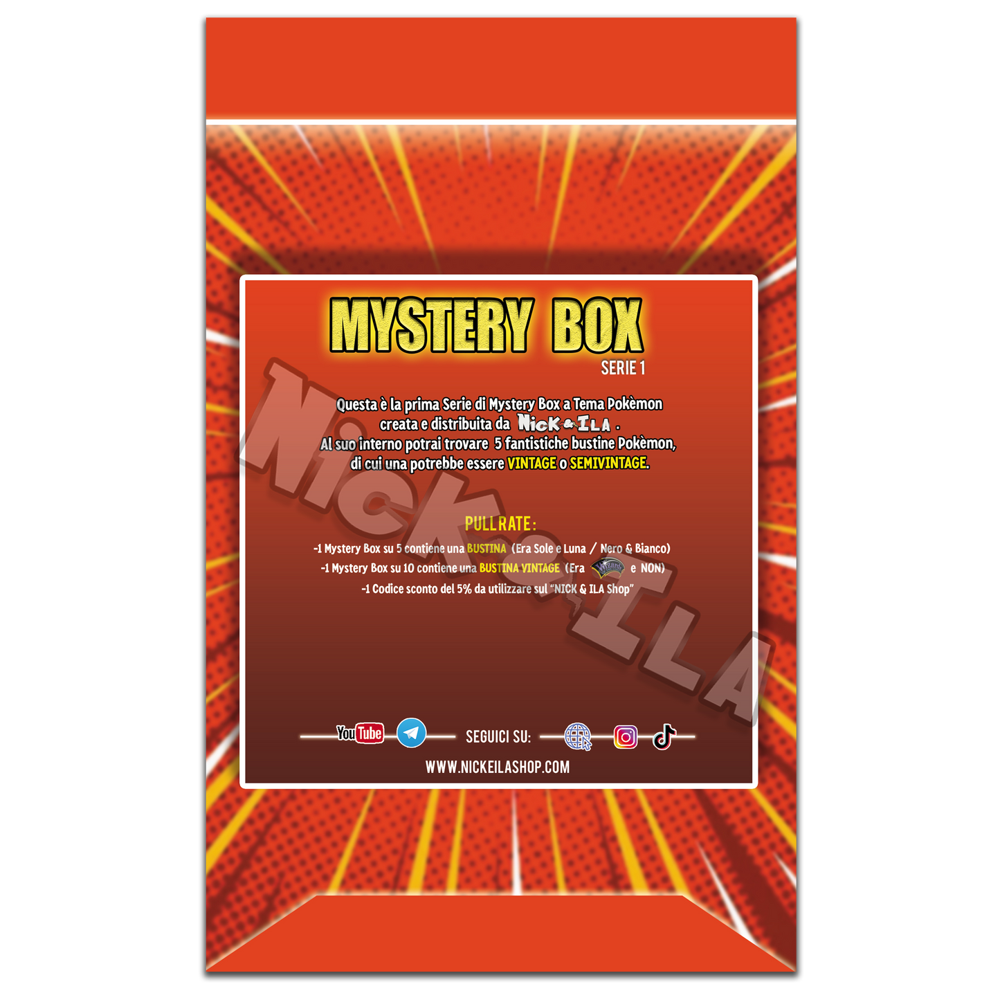 🔮 MYSTERY BOX Pokèmon (Serie 1 UNLIMITED) Nick & Ila 🔮