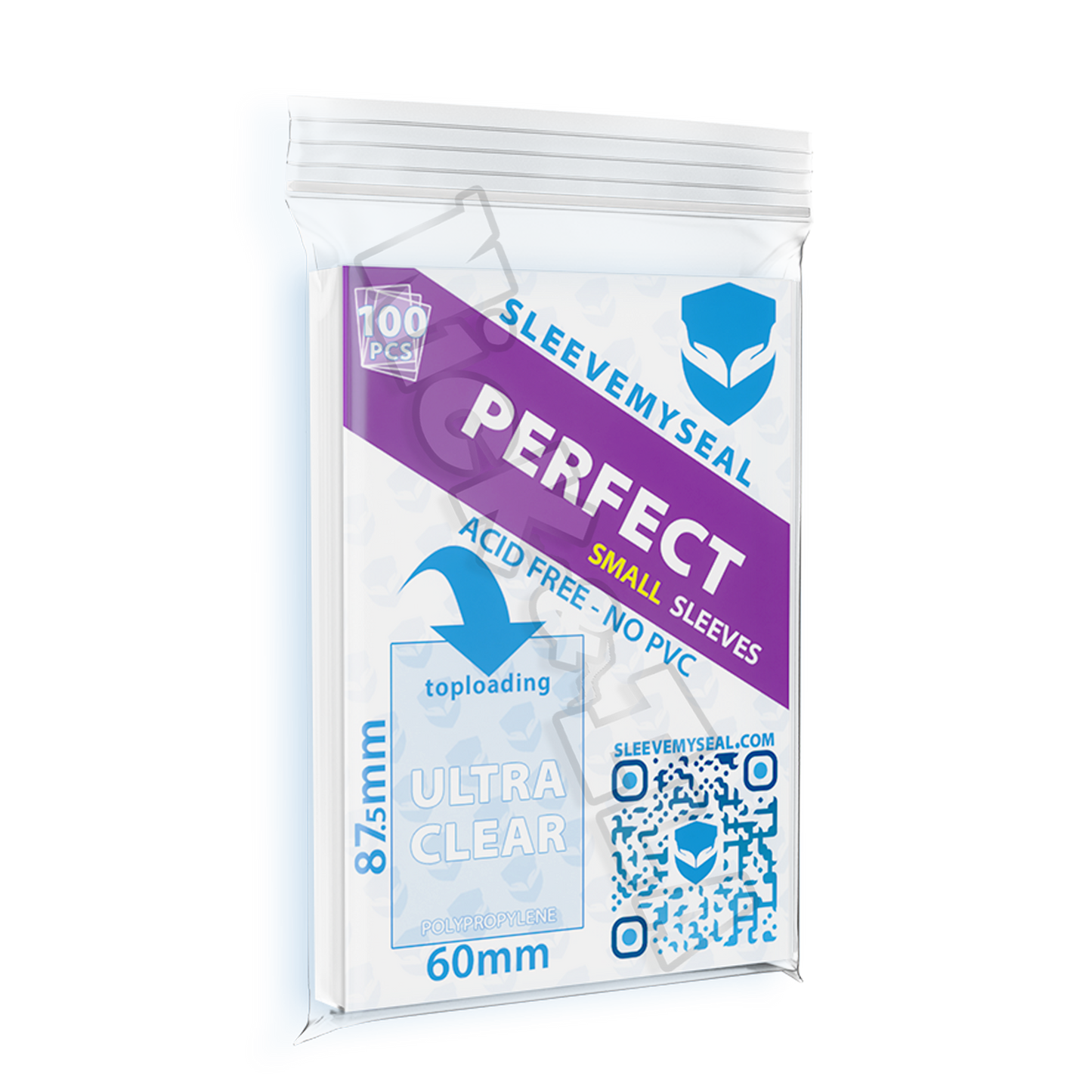 Sleeve Small PERFECT -Extraclear- (60 x 87,5mm) 100pz