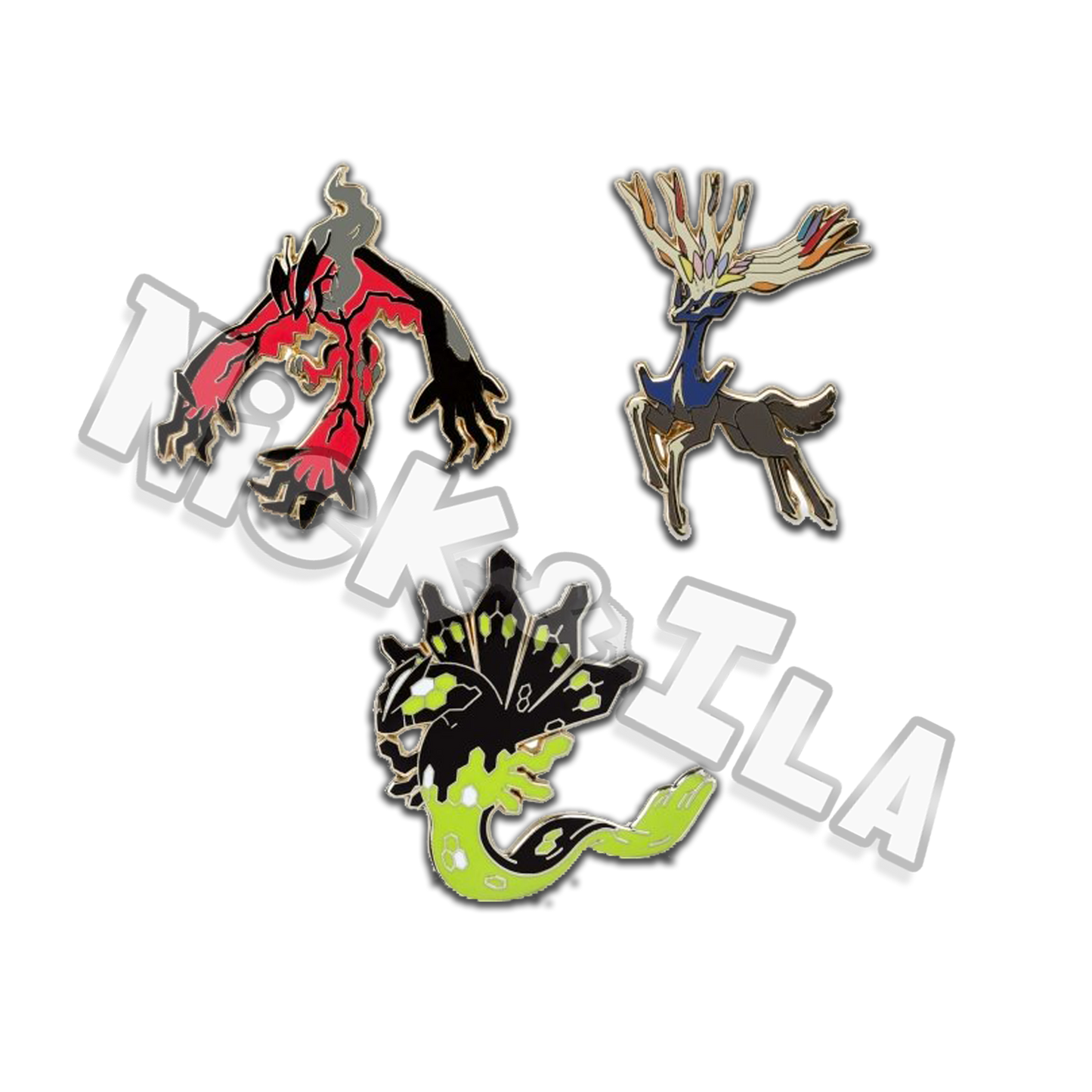 Pokemon center Pin: Xerneas, Yveltal & Zygarde