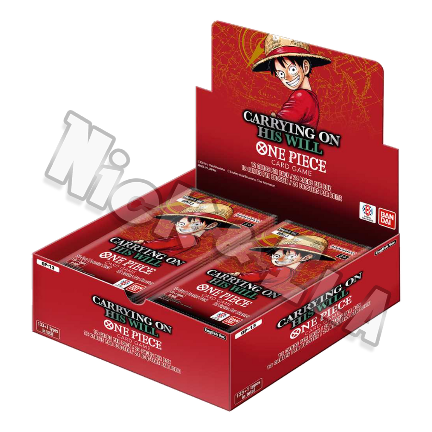Booster Box ONE PIECE Card Game 24 Bustine - OP-13 Carrying On His Will - 3rd Anniversary (ENG🇬🇧 )