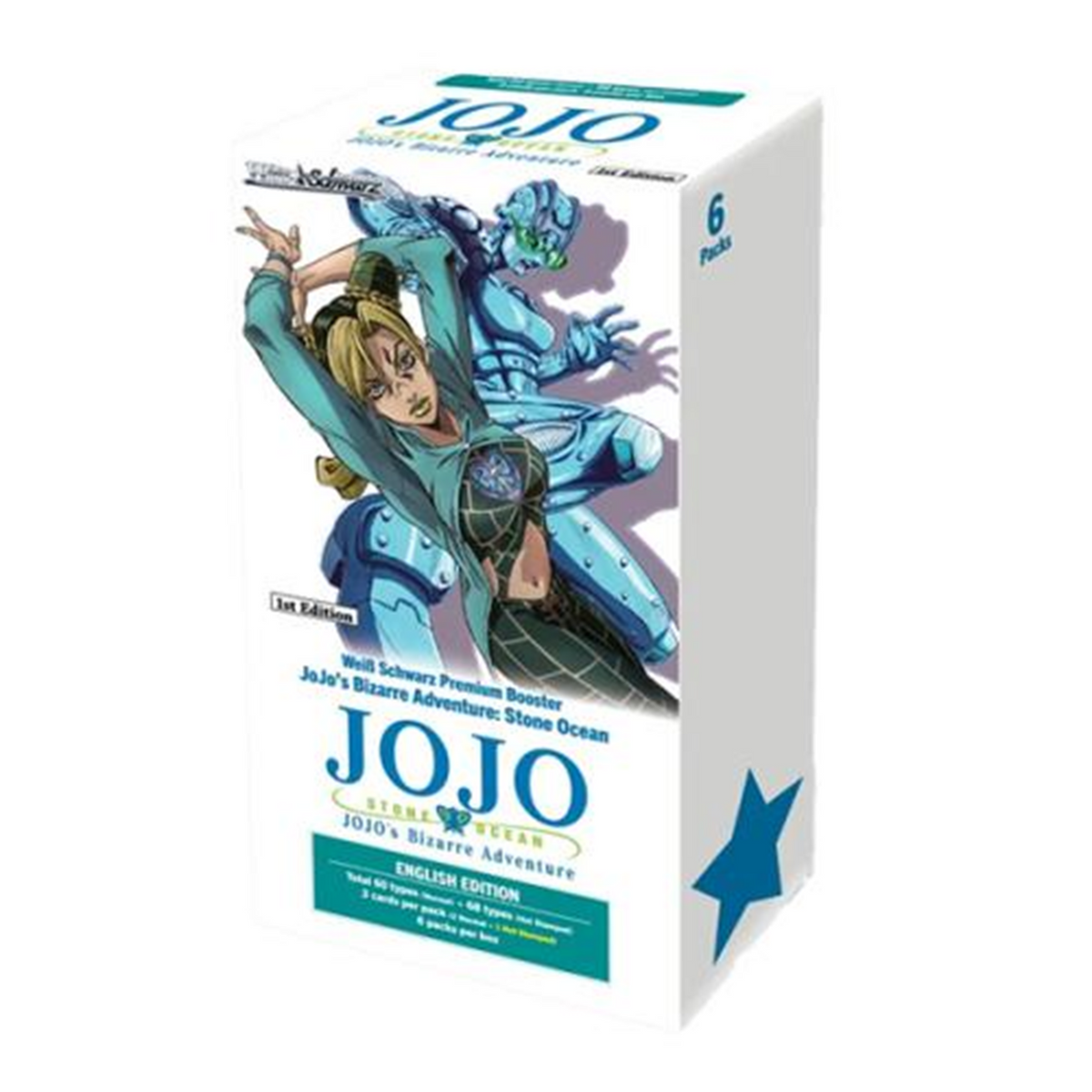 Jojos Bizarre ADV Stone Ocean Booster Weiss Schwarz ENG