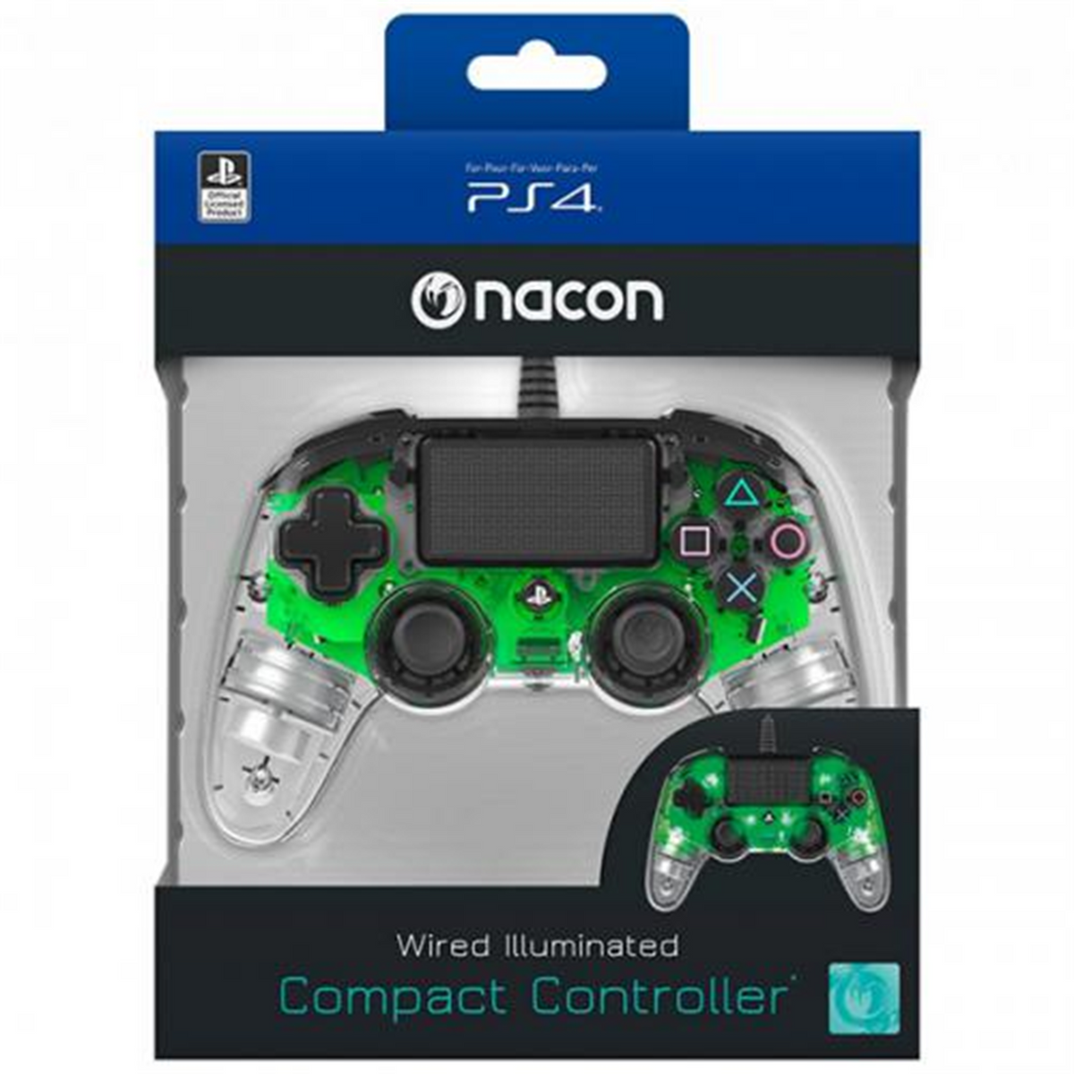 Controller Wired Green Luminoso Nacon