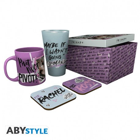 Friends Gift Set Bicchiere/Tazza/Sottob. Gribouillages