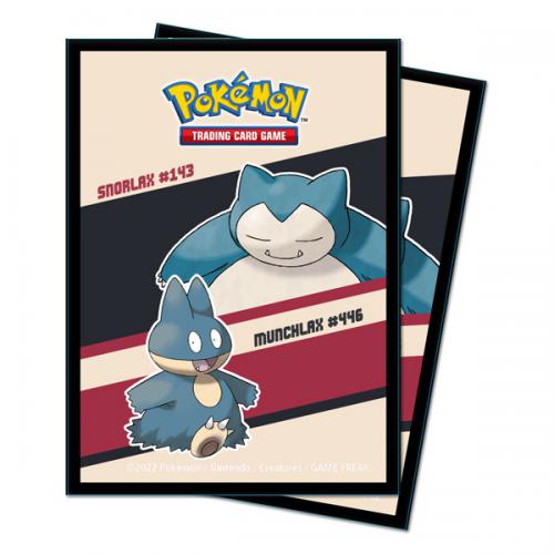 Pokemon Proteggi Carte Standard Snorlax/Munchlax 65 Bustine