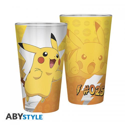 Pokemon Large Glass 400ml: Pikachu Foil
