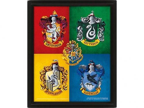 Harry Potter Cornice: Colourful Crest 28x23cm