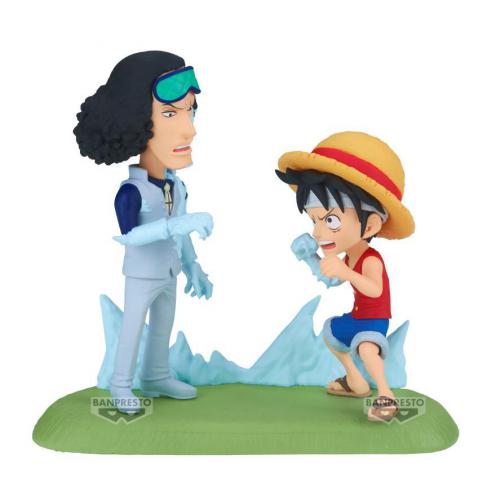 One Piece WCF Log Stories Monkey D.Luffy vs Kuzan 9cm