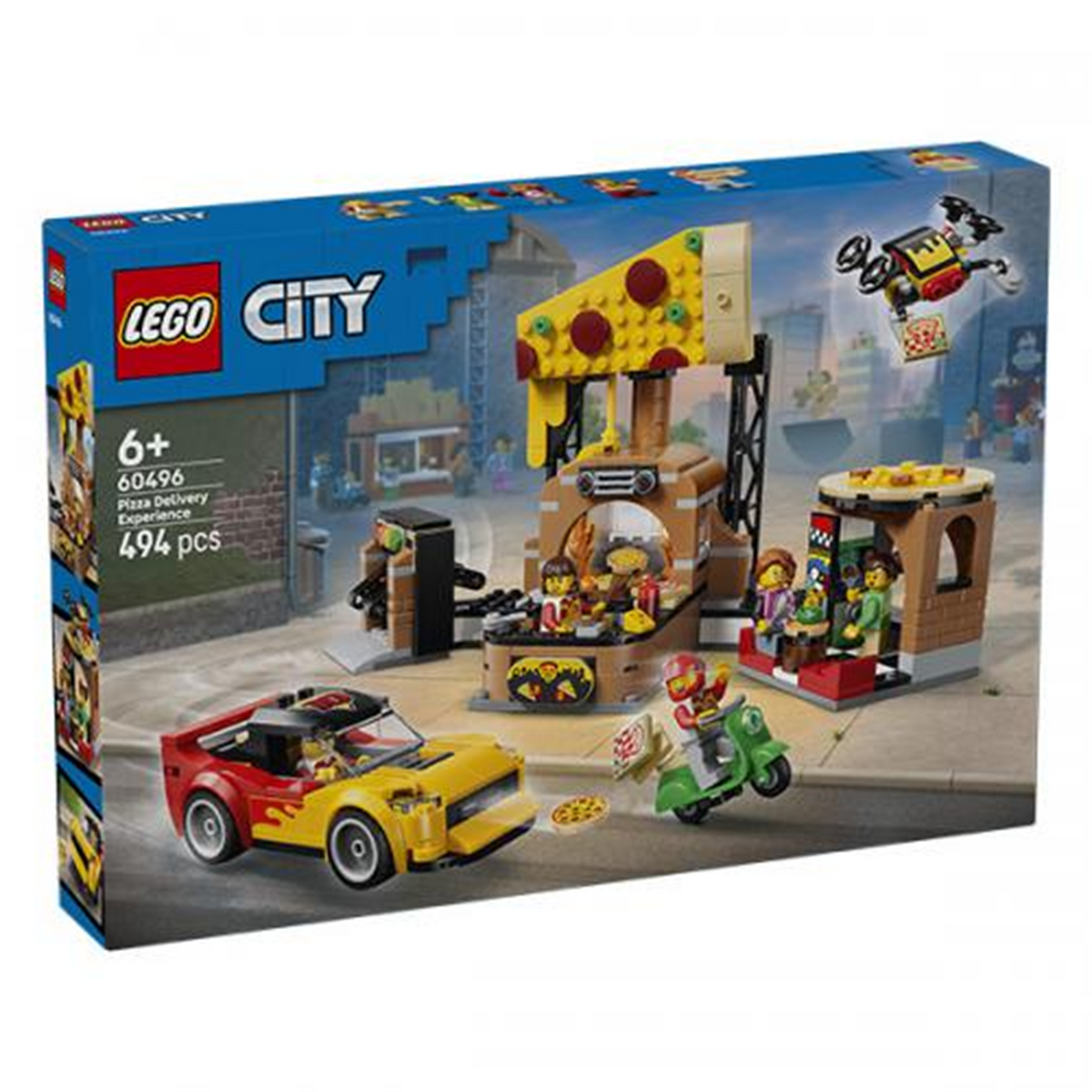 60496 LEGO City Centro di Consegna Pizze con Veicoli