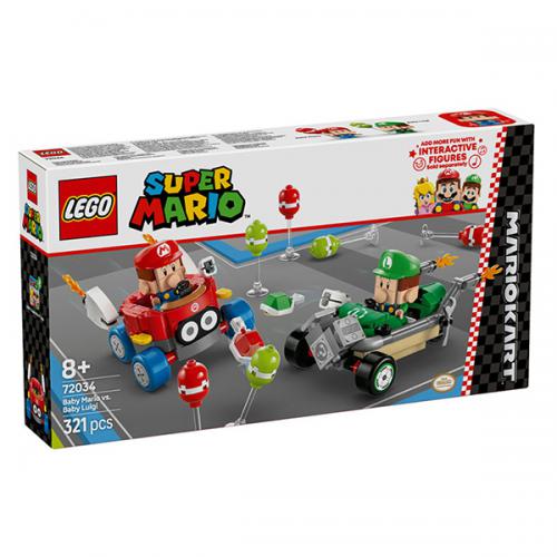72034 LEGO Super Mario Mario Kart Baby Mario vs Baby Luigi