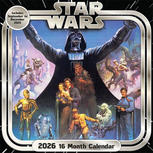 Star Wars Classic Square Calendar 2026 30x30