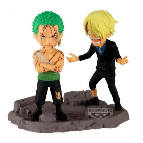 One Piece WCF Log Stories: Roronoa Zoro & Sanji 8cm