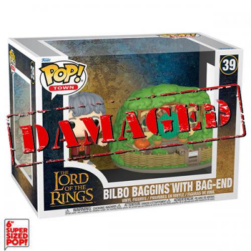 D2 Funko POP! Signore degli Anelli: Bilbo w/Bag End (39) DLX