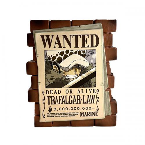 Salvadanaio (Money Bank) One Piece Poster Wanted Law 16cm
