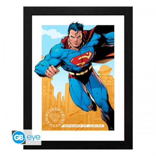 DC Comics Framed Print: Superman 30x40cm