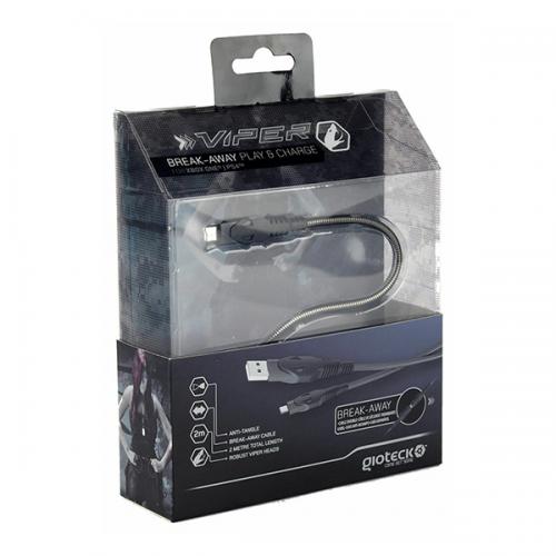 Gioteck Tx-Viper Anti-Twist Break-Away USB Ricarica