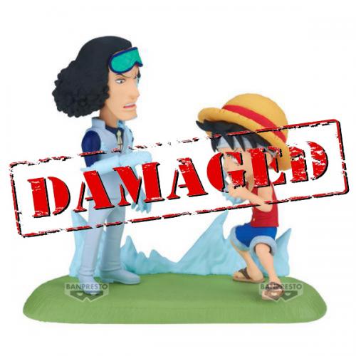 D1 One Piece WCF Log Stories Monkey D.Luffy vs Kuzan 9cm