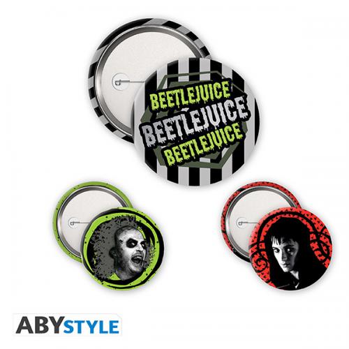 Beetlejuice Pin Spilla Badge Pack: Beetlejuice 2 3cm
