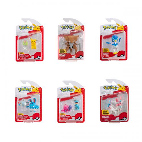 Pokemon (6pz) Battle Figures Pack S8