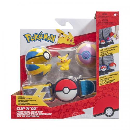 Pokemon Clip N Go Poke Ball Set Cintura Pikachu