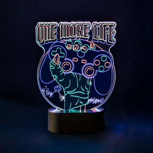 Gameration Lampada Led da Tavolo: One More Life