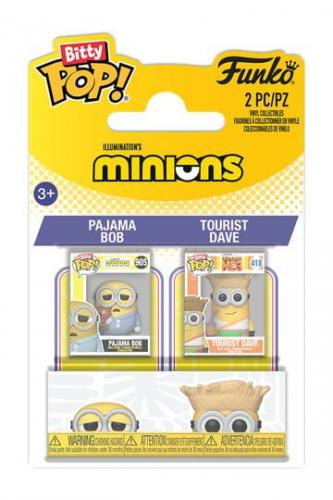 Funko Bitty POP! Minions: Pajama Bob & Tourist Dave 2PK