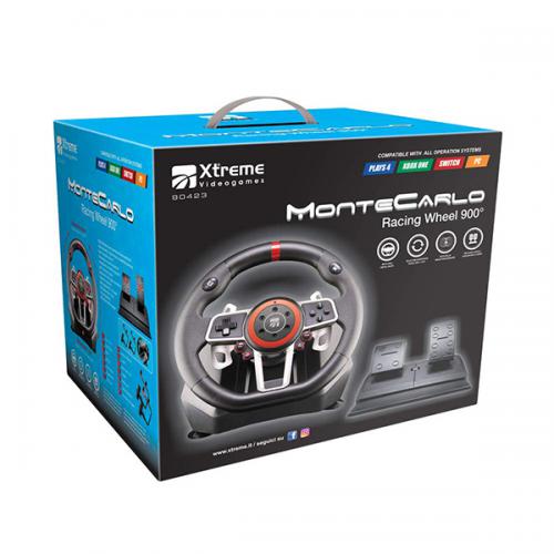 Volante Montecarlo Racing Wheel 900 Ps4/3 XBO/360 SWitch PC