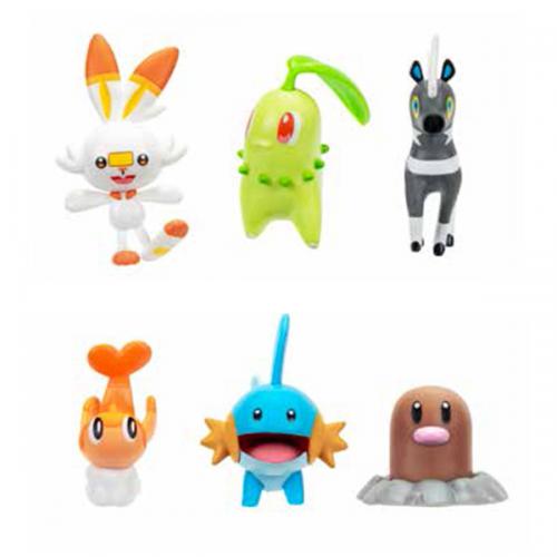 Pokemon Set 6 Personaggi Confezione Deluxe S7