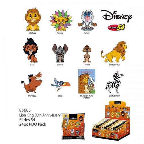 Disney Lion King 30Th (24pz) Bag Clip Blind Box Display