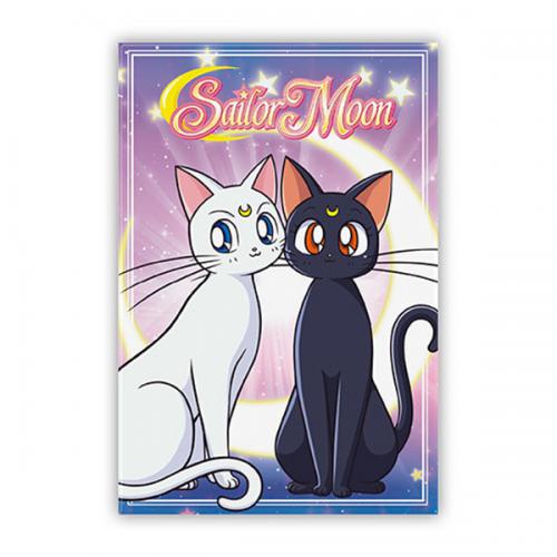Sailor Moon Standard Magnet: Luna & Artemis 8cm