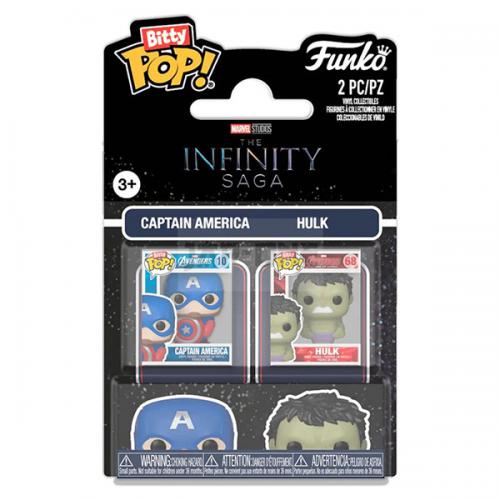 Funko Bitty POP! Marvel Saga: Cap America & Hulk 2PK
