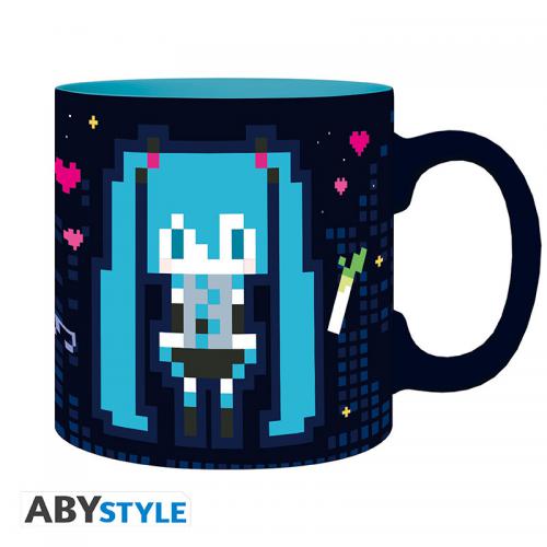 Hatsune Miku Tazza 600ml Heat Change: Miku Pixel Art